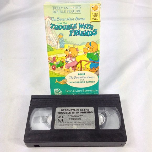 The Berenstain Bears - Trouble With Friends - 1989- VHS Tape - Used - Picture 1 of 3